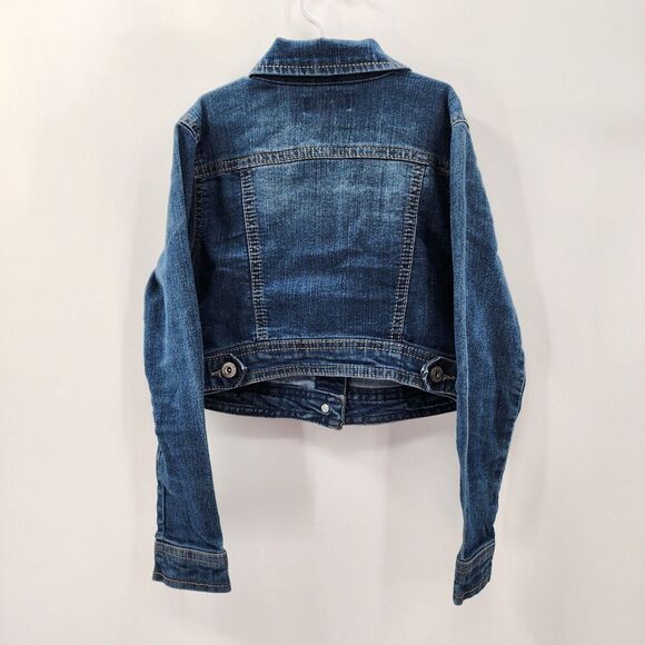 Arizona Jean Company Blue Denim Jacket Button Up Child Long Sleeve Size M8 - Picture 2 of 6